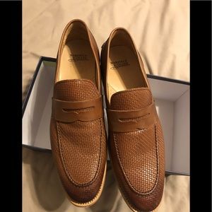 Cognac colored dress/casual slippers